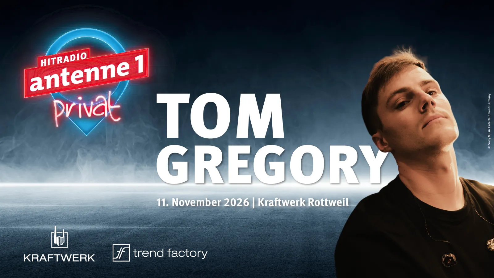 Hitradio antenne 1 Privat - Ein exklusiver Abend mit Tom Gregory