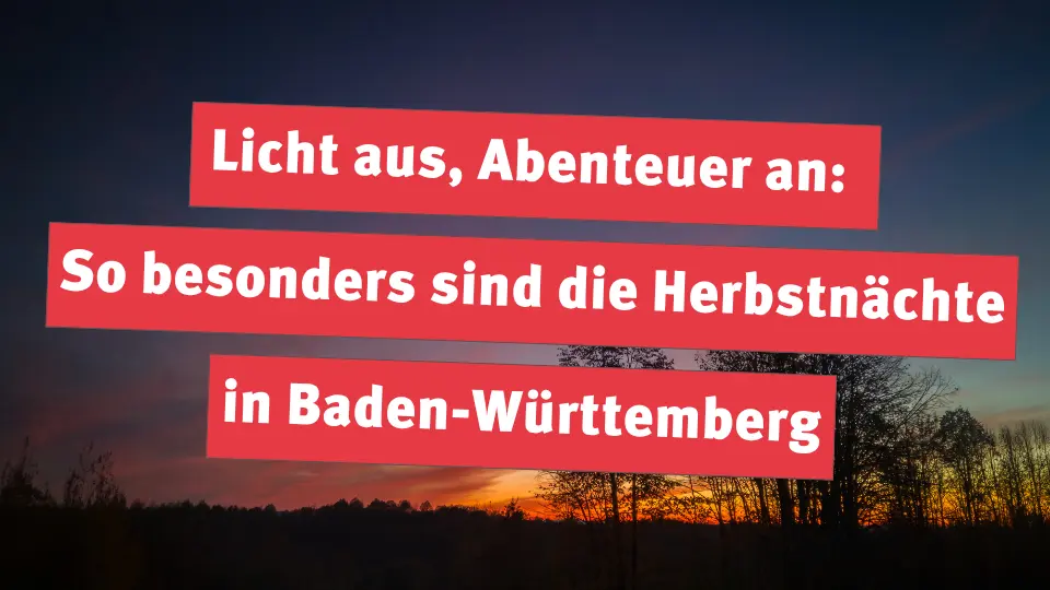 Licht aus, Abenteuer an: So besonders sind die Herbstnächte in Baden-Württemberg