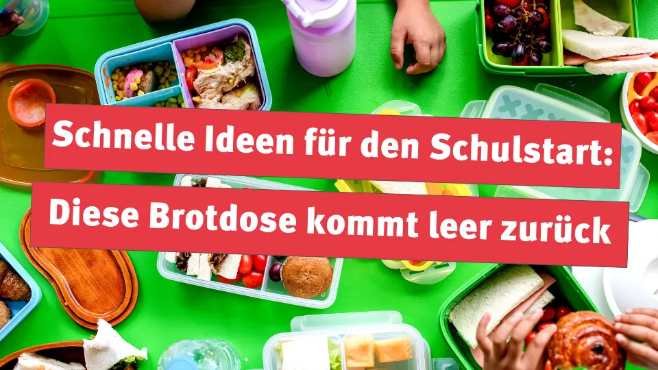 Schnelle Ideen für den Schulstart: Diese Brotdose kommt leer zurück